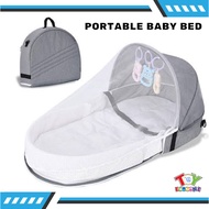 Baby Bed Portable Folding Nest Cot Travel Bag with Mosquito Net Infant Sleeping Basket Mattresses