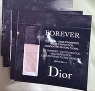 Dior Forever 24H 持久粉底液 試用裝 3張