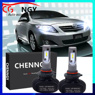 สำหรับโตโยต้าอัลติส (E140) 2006-2013 LED ไฟหน้าไฟหน้าไฟหน้าชุดหลอดไฟ (1 คู่) รับประกัน 1 ปี P&P ชิปอ