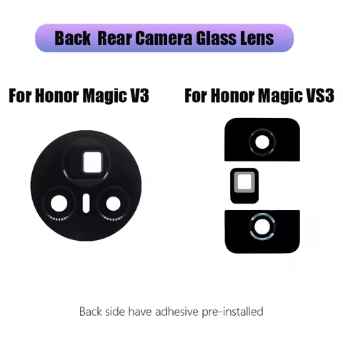 Ori Back Rear Camera Glass Lens Cover for Honor Magic V5 V3 VS3 Lens Repair Replacement Parts