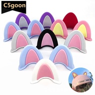 C5GOON 2Pcs Cute Motorcycle Helmet Cat Ears Motocross Electric Car Helmet Accessories Driving Stylin