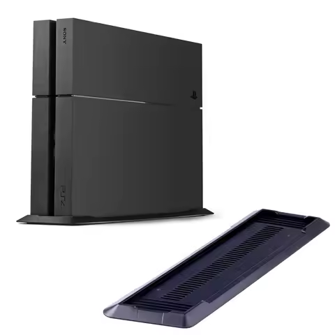 Dock Mount Supporter Cooling Base Holder Cradle for Playstation 4 Console Black Vertical Stand for P