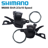 ❃✤Shimano Deore M6000 Shifter MTB Mountain Bike Left Shifter 2/3 Speed Right Shifter 10 Speed SL-M60