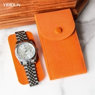 Yibidun กระเป๋าเก็บนาฬิกาใหม่เอี่ยมกระเป๋าใส่นาฬิกาแบบพกพากล่องกล่องเก็บของนาฬิกาสีเขียว/สีน้ำตาล/สีเขียว