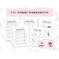 [PDF] CVC Words Worksheets | Phonics, Tracing & Writing Practice