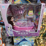 329 Doll Box In The Bathroom With Accessories, Battery Insertion And Water Discharge