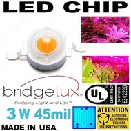 LED 3W 45mil SMD COB chip high power growing plant fruit light lamp greenhouse 380NM-840NM Full Spec