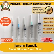 SYRINGE 1ml 3ml 5ml 10ml 20ml plus Needle - For Animals - SYRINGE SYRINGE 3ml syringe