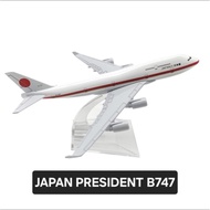 16cm JAPAN President B747 Airlines JAL Diecast Metal Children's Construction Decoration Display Toy