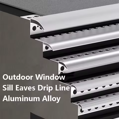 Aluminum Alloy Drip Line Channel Window Sill Eaves Bathroom Balcony Rooftop Terrace Lower Wall Rainp