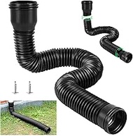 Gutter Flexible Downpipe Extension, Expandable Rain Gutter Downpipe, Downpipe Extensions Round for 8