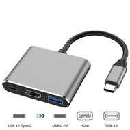 USB Port to  Adapter Type C HUB OTG 3-IN-1 4K HDMI Support for Laptops Tablet