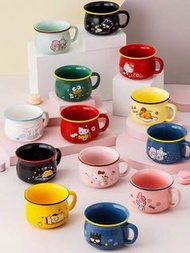 sanrio 陶瓷杯 早餐 杯 碗 麥片 水杯 水樽 雙子星 melody kuromi keroppi xo hello kitty 玉桂狗 布甸狗 蛋黃哥 little twin stars pc