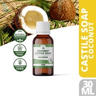 Eco Love All Natural Coco Castile Coconut Liquid Soap UNSCENTED Natural Soap Multipurpose Soap 30mL