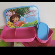 Ready stock - tupperware dora lunch box with small keeper