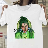 Billie Eilish TShirt Harajuku Women's O-collar Short Sleeve T Shirt  Comfortable  Sisters Wear