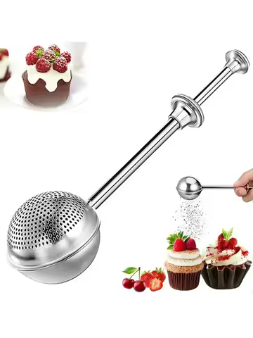 Powder Shaker Sugar Duster Flour Sugar Sieve For Powdered Sugar And Spices Cake Decorating Tool Baki