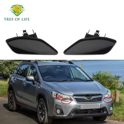 For Subaru XV Crosstrek 2016 2017 Front Headlight Washer Nozzle Cover Headlamp Water Spray Jet Cap 8