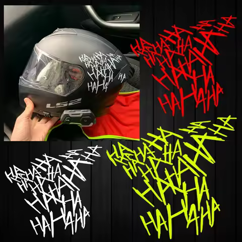HAHAHA Vinyl Stickers Funny Decals For Motorcycle Helmet Windshield Body Decor Accessories