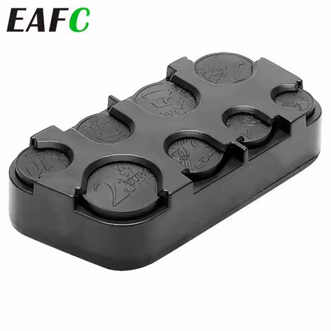 Car Storage Coin Wallet Savings Box for Euro Coin Bank Coin Holder Case Plastic Mini Euro Coin Dispe