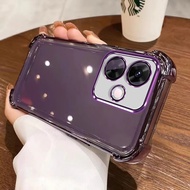 เคสกันกระแทกสุดหรูสำหรับ Realme 14 T 5G 2025เคสด้านหลังโปร่งใสซิลิโคนนิ่มใสสำหรับ Realme14T 14 T Rea