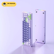 Xinmeng M71 Aluminium Custom Mechanical Keyboard 3 mode เคสอลูมิเนียม 2.4GHz Bluetooth Wireless RGB 