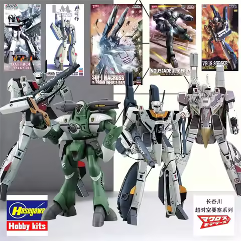 Hasegawa Macross Assemble Model Kit VF‑1S Minmay Guard Nousjadeul‑Ger SDF‑1 VF‑1 Mecha Collection Ho