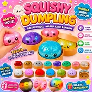 Fidget Dumpling Squishy Bakpao Toy Cute Viral Slow Squishy Toy Large Squishy Dumpling/ Glitter Dumpl