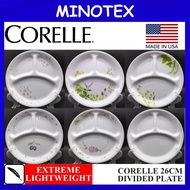 Corelle Loose 26cm Divided Dish Suku Suku Separuh/3 Portion Diet Plate/Pinggan Suku Corelle/Corelle Divided Plate