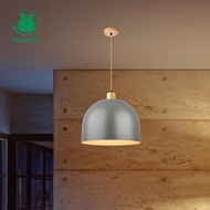 Kesoto Modern Farmhouse Pendant Light E27 Lamp Holder Wood Texture Ceiling Hanging Chandelier for Ba