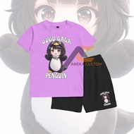 Children's character suit t-shirt gugu gaga goo goo gaa children's suit/ gugu gaga penguin