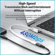 Utake 10 20 50cm Short Cable 100W USB C to Type C Fast Charging Cable Elbow Portable