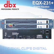 Equalizer DBX EQX-231+ Subwoofer Ekualiser 2 x 31 Band Graphic Digital Audio Clips