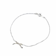ete BLESS Bracelet Silver motif ribbon Direct from Japan Secondhand