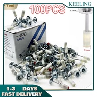 100PCS Steel Nail Gun Mini Rivet Gun Bullet Nail Gun Concrete Fire Nail Gun 15mm x 40mm Round Nails 