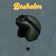BOSHELM Helm Retro Polos Google Army Doff