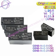 20Pcs G5NB-1A-E-5V G5NB-1A-E-12V G5NB-1A-E-24V HF46F Power Relay G5NB-1A-E 5v 12v 24v DC 4Pin 5A 250