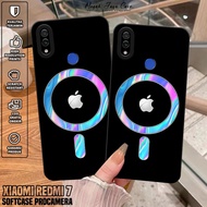 Xiaomi Redmi 7 Case - Casing Xiaomi Redmi 7hp with Magsafe Logo Motif - Silicone hp - Softcase Redmi