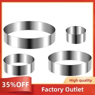 Round Cake Ring Set 4/6/8/10 Inch Biscuit Cutter Circle Cookie Cutters Cake Mold Stainless Steel Pas