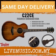 Taylor C22CE Custom Grand Concert Figured Hawaiian Koa Acoustic Guitar w/Case