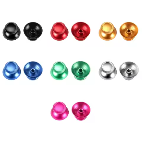 2Pcs Aluminum Alloy Joystick Cover Mushroom for P5 P4 One Game Controller Replacement Repair Accesso