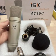 Combo Micro Thu Âm ISK AT100 và Sound Card V8