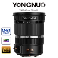 YONGNUO กล้อง YN12-35mm เลนส์เลนส์ซูม F2.8-4ม. สำหรับ MFT Micro สี่ M4สาม/3มิเรอร์เลส