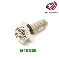 น๊อตเลส หัวเจาะดาว M10 เบอร์14 ยาว 12152025 มิล ราคาต่อตัว