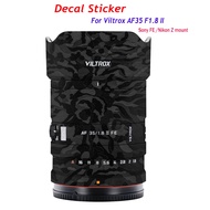 Camera Sticker For Viltrox AF 35mm F1.8 II FE EVO Decal Skin Vinyl Wrap Protective Film Coat AF35 F1