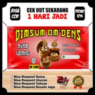 Print DIMSUM BANNER / QUALITY DIMSUM BANNER - VIRAL DIMSUM SALE BANNER