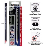 Dolphin Platinum 2B Pencil (14 Pcs)