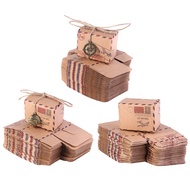 JJ* DIY Kraft  Boxes Paper Small Soap Box Kraft Cardboard Mini Jewelry Packing