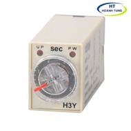 Timer hẹn giờ H3Y-4 relay mini thời gian công tắc hẹn giờ tự động 14 chân điện áp 220VAC tặng kèm ch