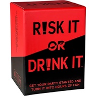 Risk It Or Drink It Fun Party Game For College Card Game Drinking Game Pregame Night Hilarious Dares